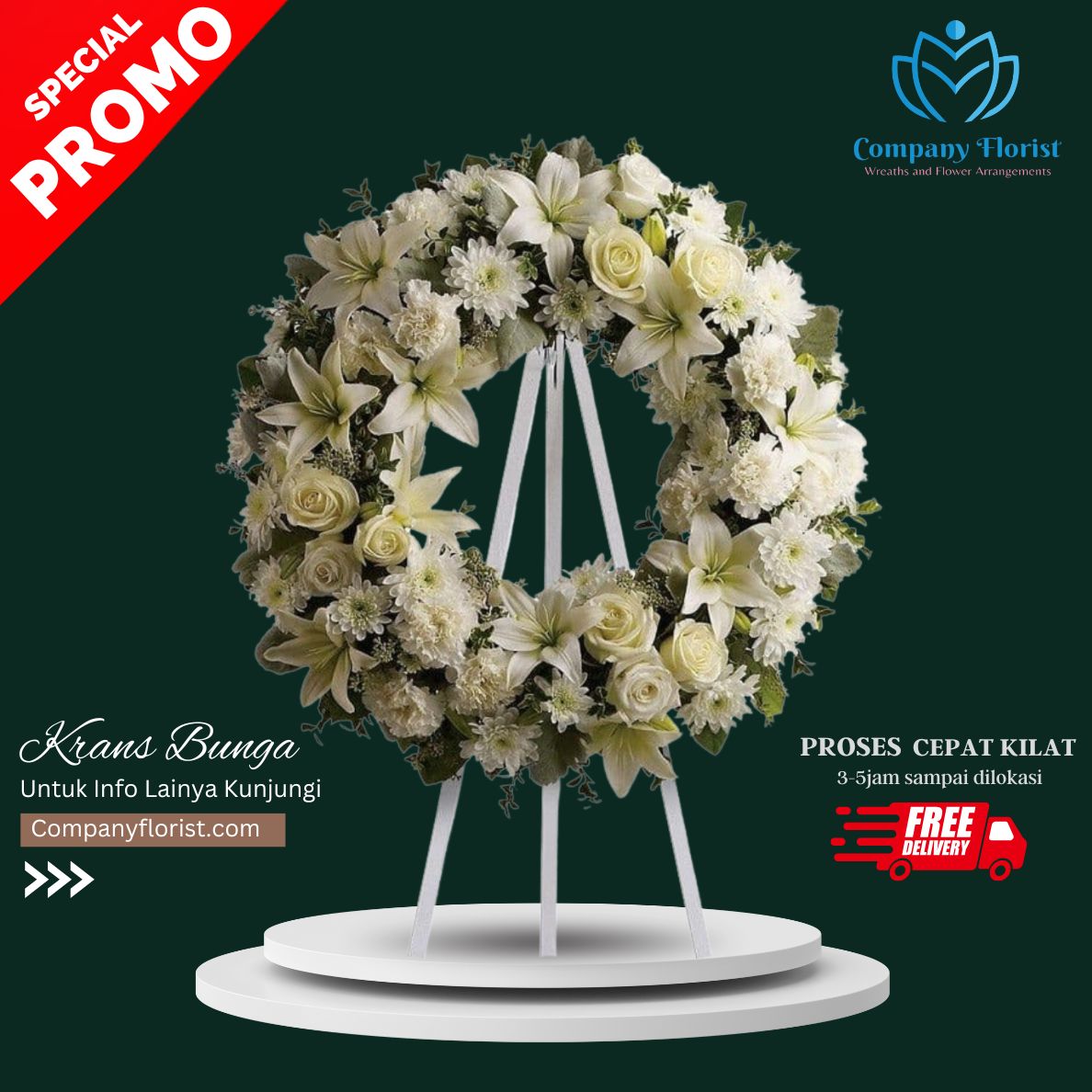 Kategori bunga Bunga Krans Duka Cita